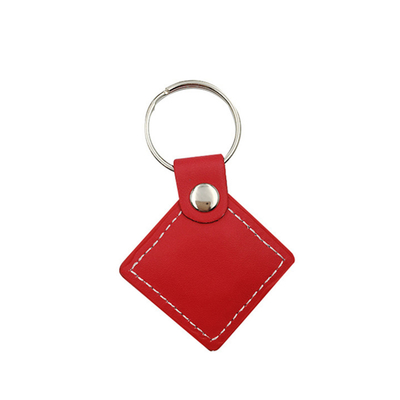 Number24 RFID Leder Keyfob Square